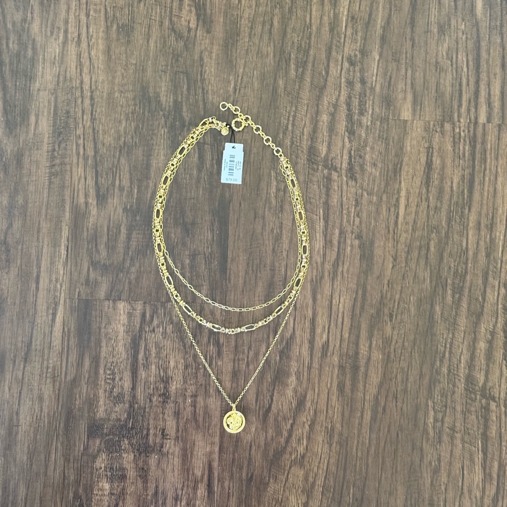 Talbots Layered Coin Pendant Necklace 79$